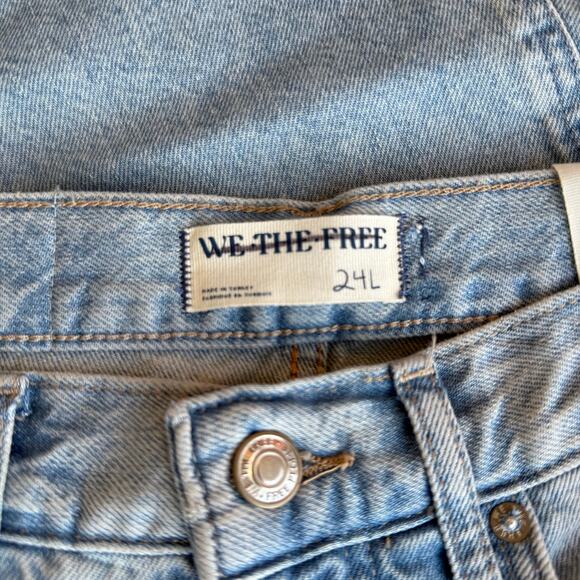 Free People jeans wide-leg 24L cropped pieced cotton flare pants - Picture 10 of 10